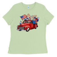 Matcha american truck 4th of july Ladies Tee - BarkalooDesign
