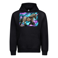 Black black unicorn Urban Hoodie - LillyAllenDesigns