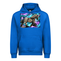 Cobalt black unicorn Urban Hoodie - LillyAllenDesigns