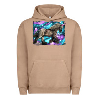 Pigment Burro black unicorn Urban Hoodie - LillyAllenDesigns