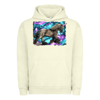 Pigment Pistachio black unicorn Urban Hoodie - LillyAllenDesigns