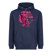 Navy Her Fight Is Our Fight Cancer Heavyweight Hoodie - texasbilliewilder