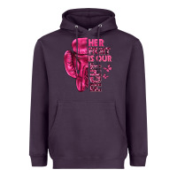 Plum Her Fight Is Our Fight Cancer Heavyweight Hoodie - texasbilliewilder