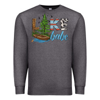 Charcoal Heather lake babe Premium Sweatshirt - HRA Design Shop