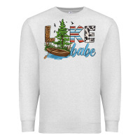 Oatmeal Heather lake babe Premium Sweatshirt - HRA Design Shop