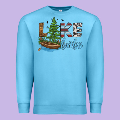 Lake Babe Premium Sweatshirt Designed By Hra Design Shop