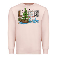 Pale Pink lake babe Premium Sweatshirt - HRA Design Shop