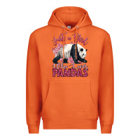 Carrot just a girl who loves pandas Premium Hoodie - LillyAllenDesigns