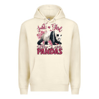 Sandshell just a girl who loves pandas Premium Hoodie - LillyAllenDesigns