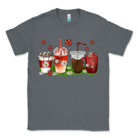 Charcoal Heather coffee cups lady bug with daisies Classic Tee - texasbilliewilder