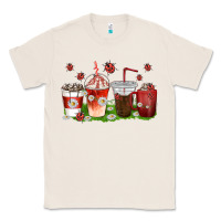 Natural coffee cups lady bug with daisies Classic Tee - texasbilliewilder