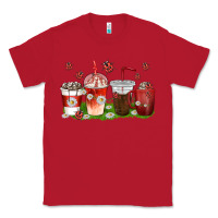 Red coffee cups lady bug with daisies Classic Tee - texasbilliewilder