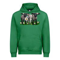 Emerald baby sheeps with daisies Urban Hoodie - LillyAllenDesigns