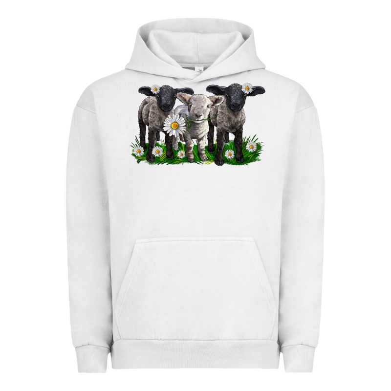Baby Sheeps With Daisies Urban Hoodie by LillyAllenDesigns | Teevron