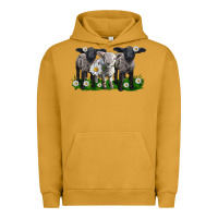 Pigment Peanut Butter baby sheeps with daisies Urban Hoodie - LillyAllenDesigns