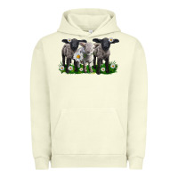 Pigment Pistachio baby sheeps with daisies Urban Hoodie - LillyAllenDesigns