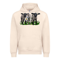 Sandshell baby sheeps with daisies Urban Hoodie - LillyAllenDesigns