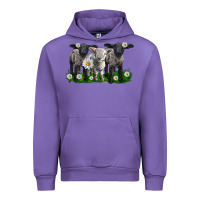 Tulip baby sheeps with daisies Urban Hoodie - LillyAllenDesigns