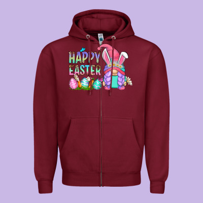 Happy Easter Gnomes Zipper Hoodie Designed By Zillion Design Studio