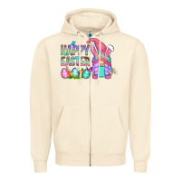 Sandshell happy easter gnomes Zipper Hoodie - Zillion Design Studio