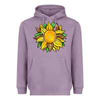 Lavender lemon sunflower Heavyweight Hoodie - Zillion Design Studio