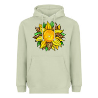 Matcha lemon sunflower Heavyweight Hoodie - Zillion Design Studio