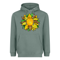 Sage lemon sunflower Heavyweight Hoodie - Zillion Design Studio