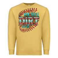 Antique Gold rub some dirt on it softball Premium Sweatshirt - HRA Design Shop
