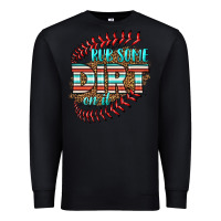 Black rub some dirt on it softball Premium Sweatshirt - HRA Design Shop