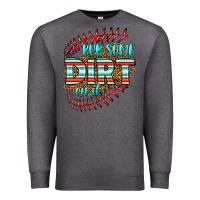 Charcoal Heather rub some dirt on it softball Premium Sweatshirt - HRA Design Shop