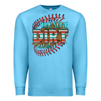 Ocean Blue rub some dirt on it softball Premium Sweatshirt - HRA Design Shop