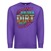 Purple rub some dirt on it softball Premium Sweatshirt - HRA Design Shop