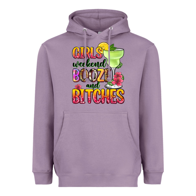 Girls Weekend Booze And Bitches Heavyweight Hoodie by Zillion Design Studio | Teevron