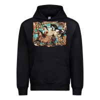 Black 3 western horses running free Urban Hoodie - LillyAllenDesigns