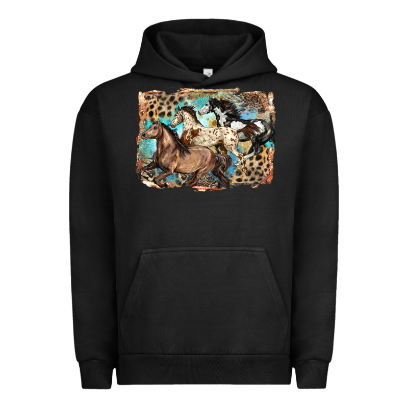 3 Western Horses Running Free Urban Hoodie by LillyAllenDesigns | Teevron