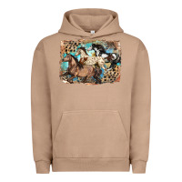 Pigment Burro 3 western horses running free Urban Hoodie - LillyAllenDesigns