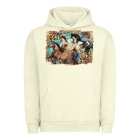 Pigment Pistachio 3 western horses running free Urban Hoodie - LillyAllenDesigns