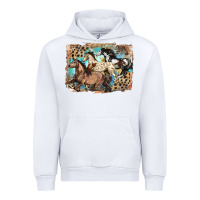 White 3 western horses running free Urban Hoodie - LillyAllenDesigns