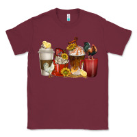 Burgundy coffee cups rooster Classic Tee - texasbilliewilder