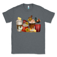 Charcoal Heather coffee cups rooster Classic Tee - texasbilliewilder