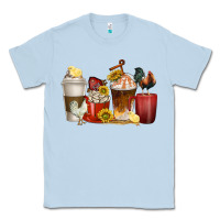 Dusty Blue coffee cups rooster Classic Tee - texasbilliewilder