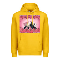 Lemon Panda With Sakura Blooms Premium Hoodie - LillyAllenDesigns