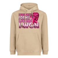 Mushroom I Fought For My Life and I Won Breast Cancer Heavyweight Hoodie - texasbilliewilder