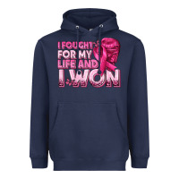 I Fought For My Life And I Won Breast Cancer Heavyweight Hoodie | Teevron