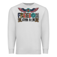Dove Grey freedom john Premium Sweatshirt - CowhideDigitalArt