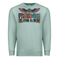 Seafoam freedom john Premium Sweatshirt - CowhideDigitalArt