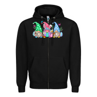 Black easter gnomes Zipper Hoodie - Zillion Design Studio