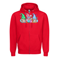 Red easter gnomes Zipper Hoodie - Zillion Design Studio