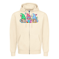 Sandshell easter gnomes Zipper Hoodie - Zillion Design Studio