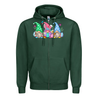 Sports Green easter gnomes Zipper Hoodie - Zillion Design Studio